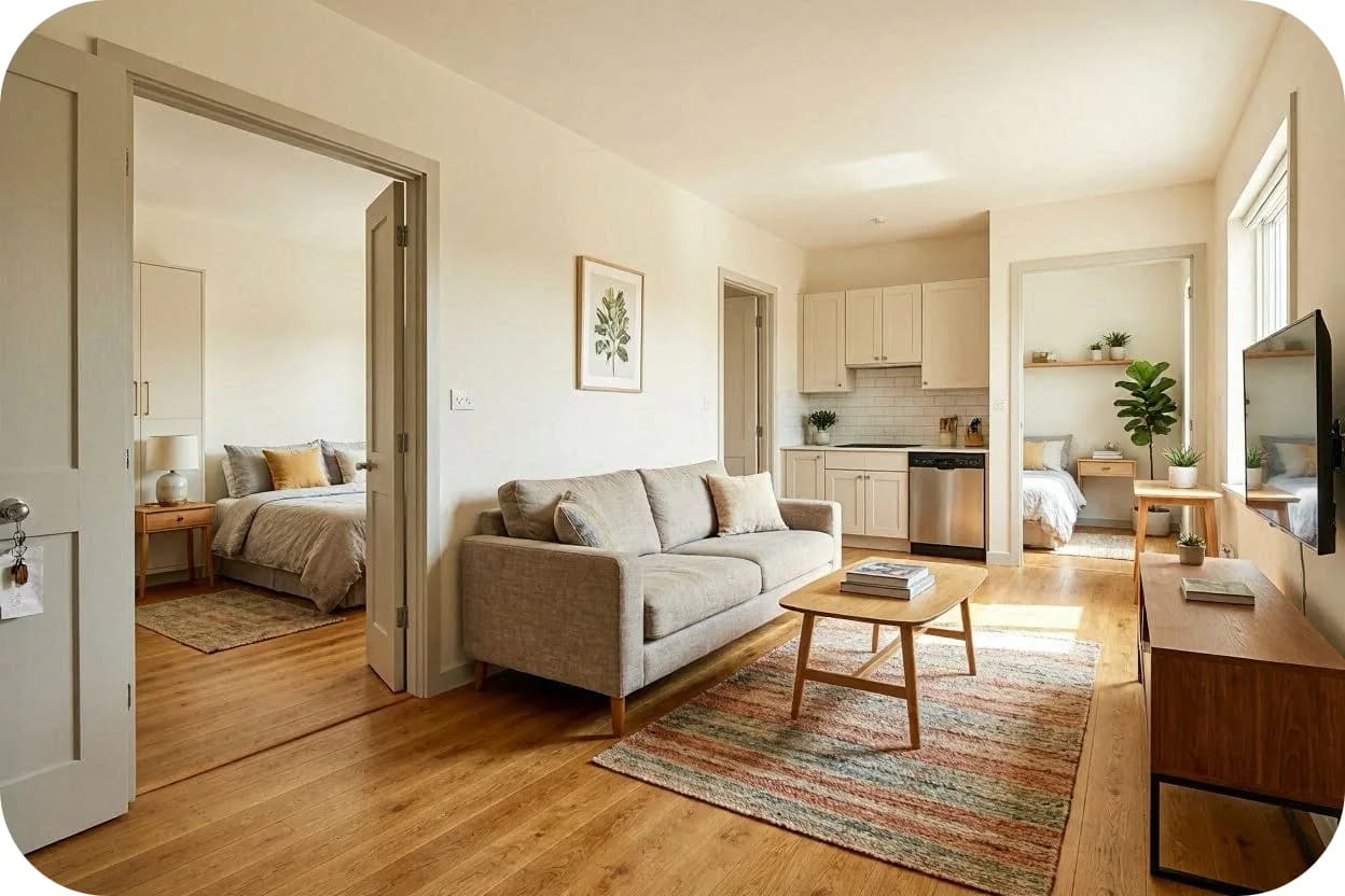 Nevşehir Kapadokya'da Balon Manzaralı 2+1 Günlük Kiralık Ev