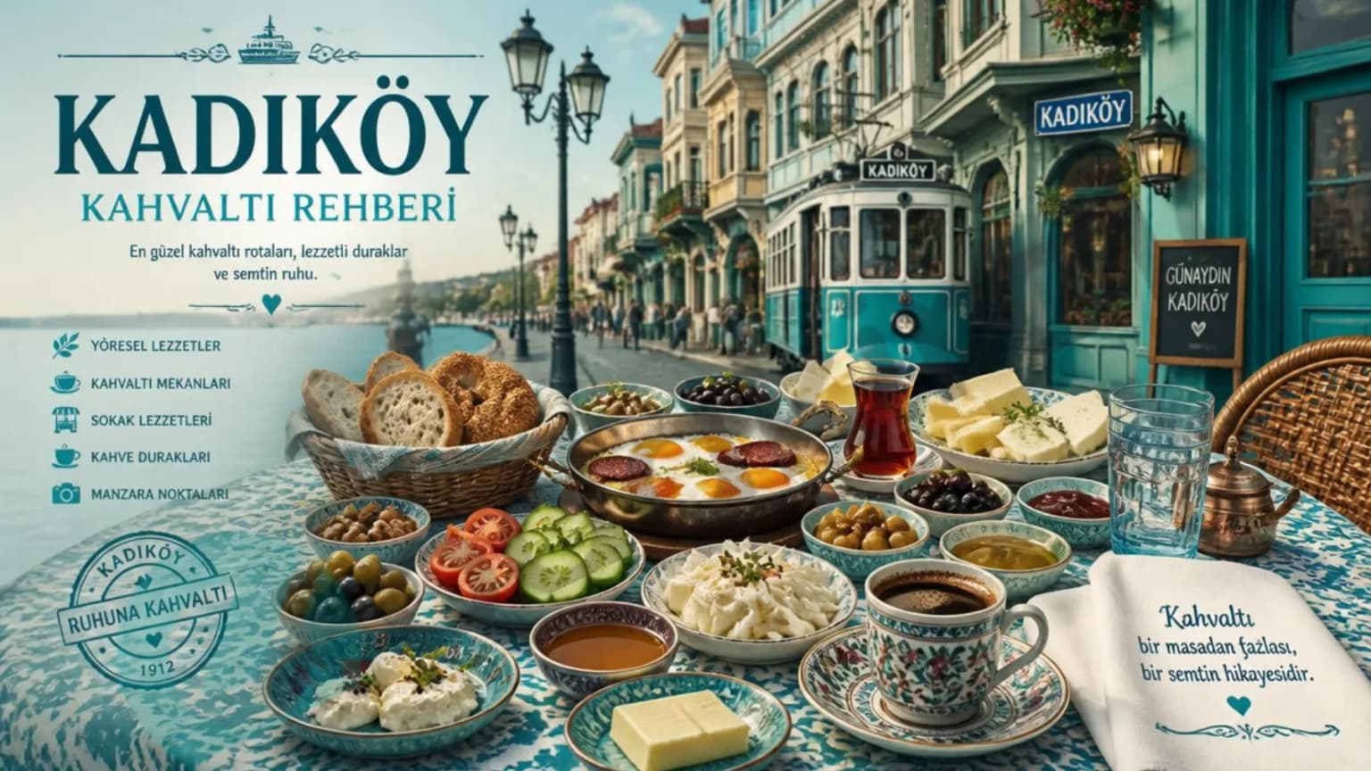 Kadıköy Kahvaltı Rehberi 2026 | Moda'dan Erenköy'e 12 Adres
