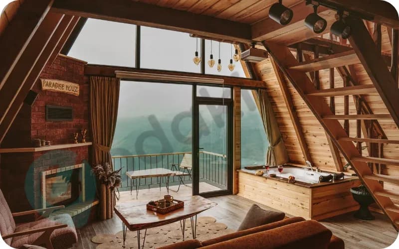 Rize Ayder Yaylası'nda Ahşap Bungalov