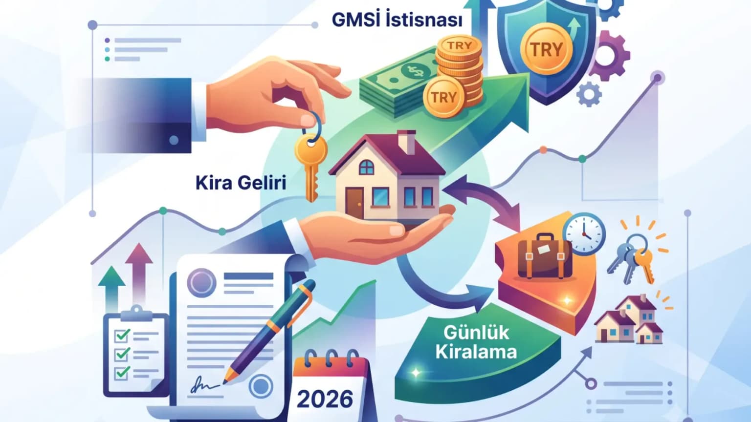 Kira Geliri Vergisi 2026 : GMSİ İstisnası, Beyanname ve Günlük Kiralamada Son Durum