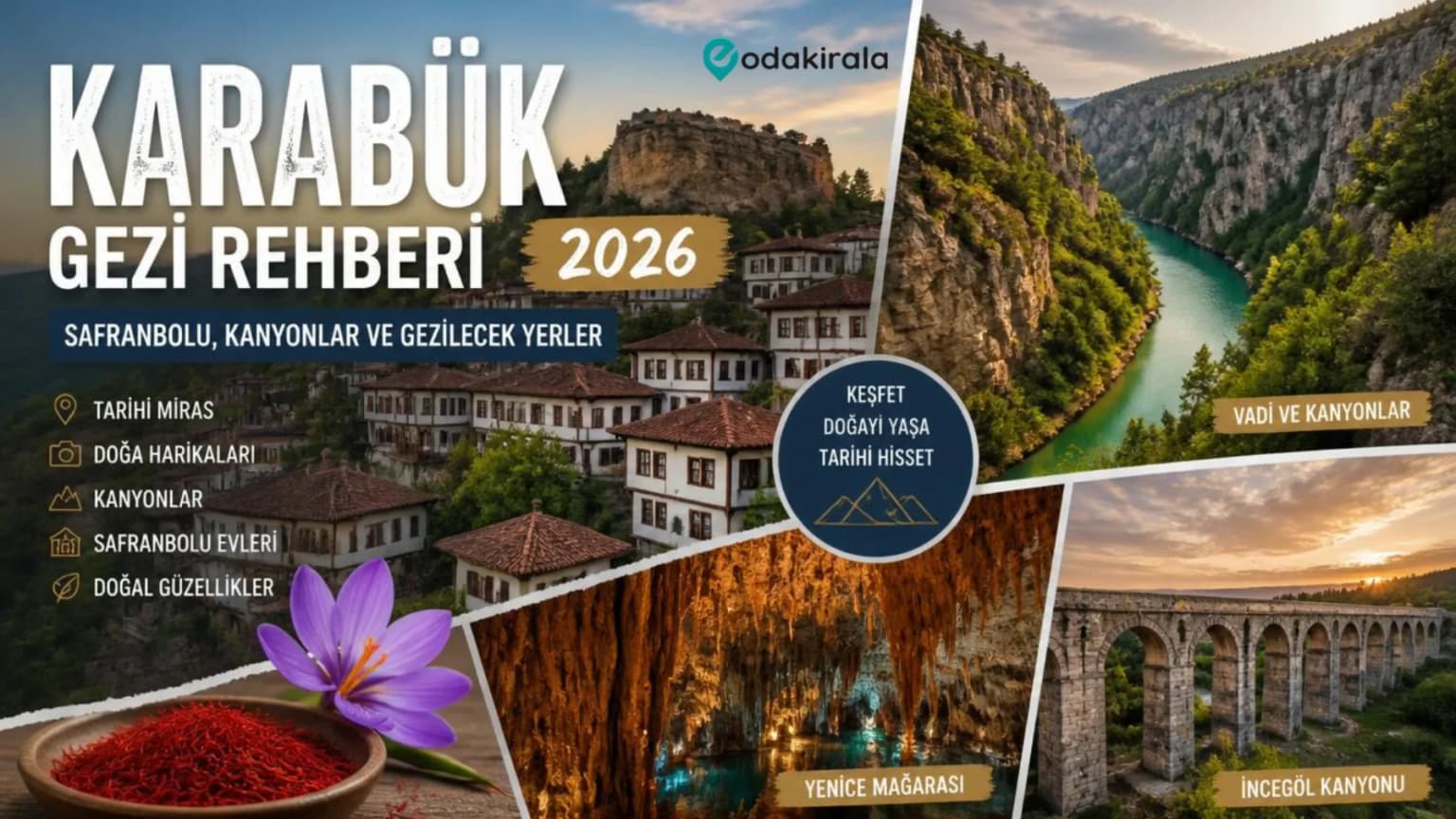Karabük Gezi Rehberi 2026 : Safranbolu'dan Tokatlı Kanyonu'na Eksiksiz Tatil Kılavuzu