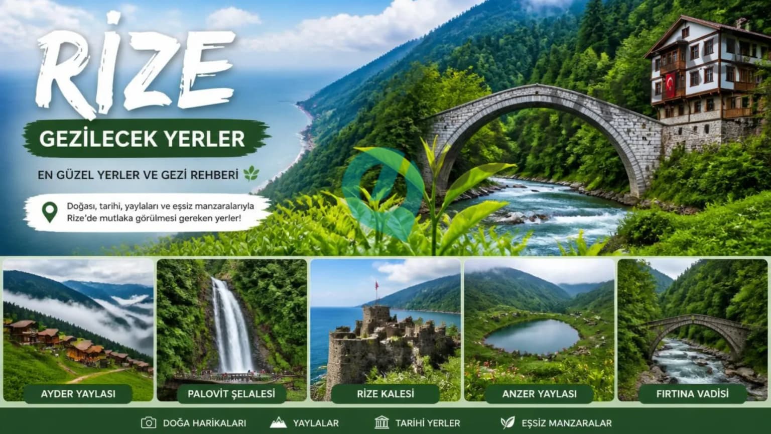 Rize'de Gezilecek Yerler | En Güzel 30 Yer ve Gezi Rehberi
