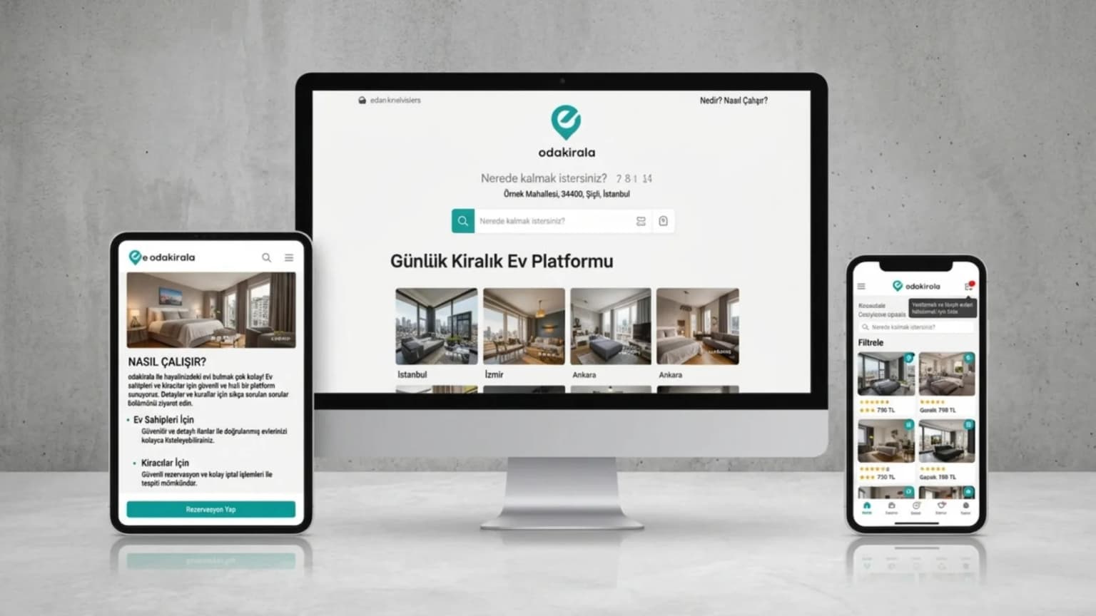 e odakirala Nedir? Nasıl Çalışır? Günlük Kiralık Ev Platformu