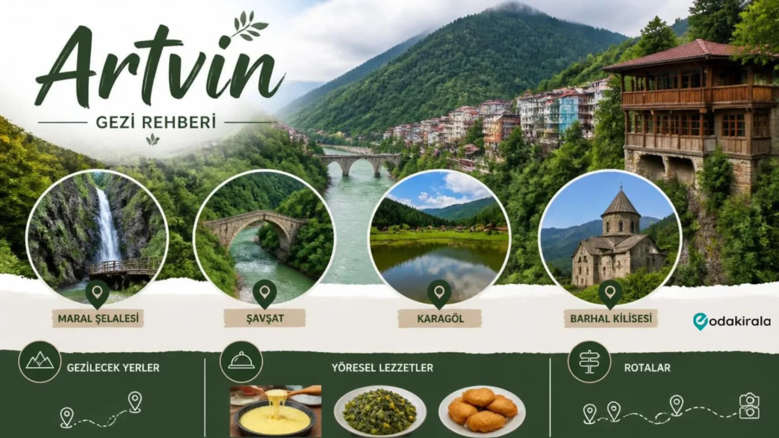 Artvin Gezi Rehberi | Gezilecek Yerler, Yöresel Lezzetler ve Rotalar