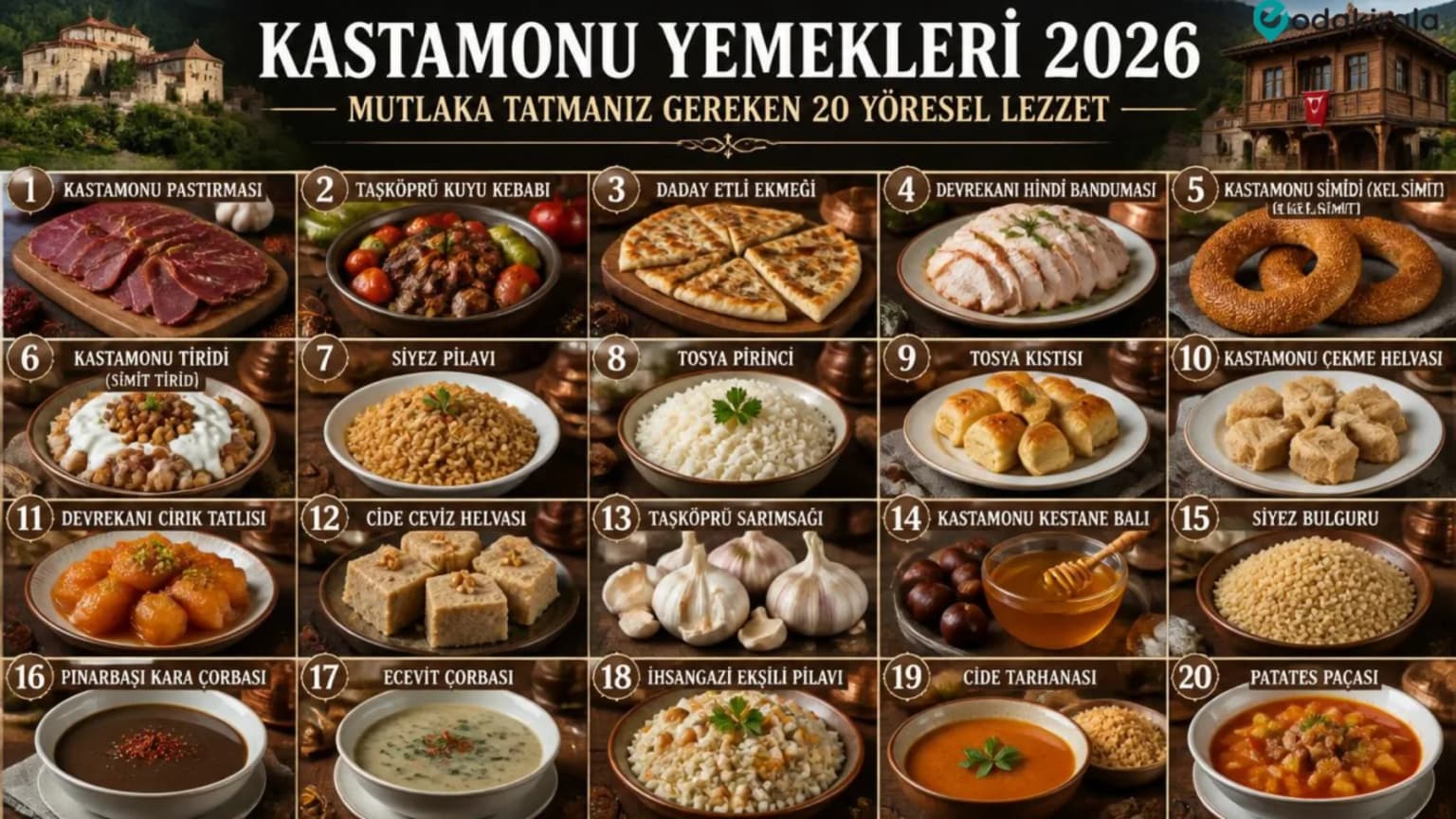 Kastamonu Yemekleri 2026 | Mutlaka Tatmanız Gereken 20 Yöresel Lezzet