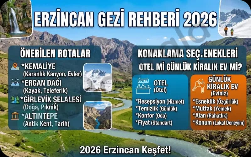 Erzincan Otel mi Günlük Kiralık Ev mi? 2026 Karşılaştırması
